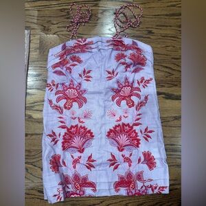 FARM Rio Red and Purple Floral Mini Dress